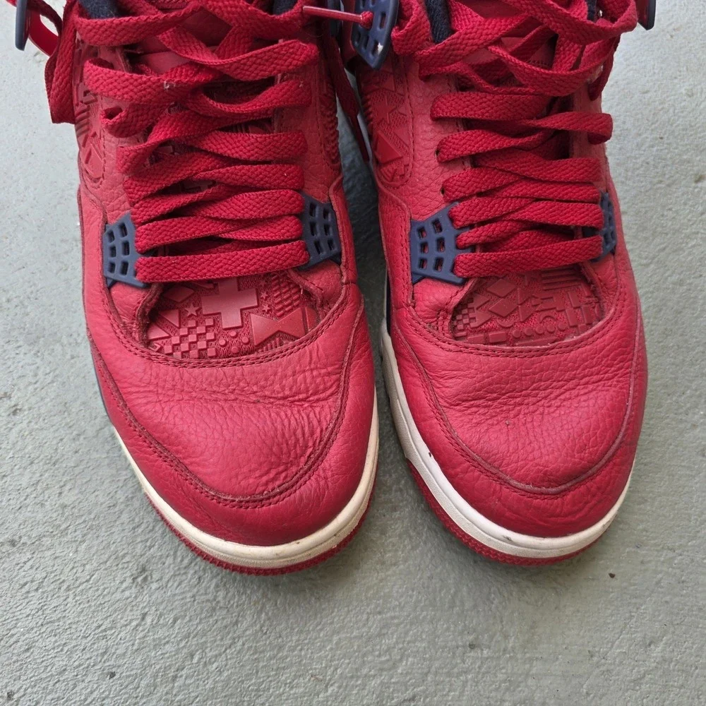 Nike Air Jordan 4 Retro SE FIBA size 11 CI1184-617 OG IV Independence Day Red - Picture 4 of 16